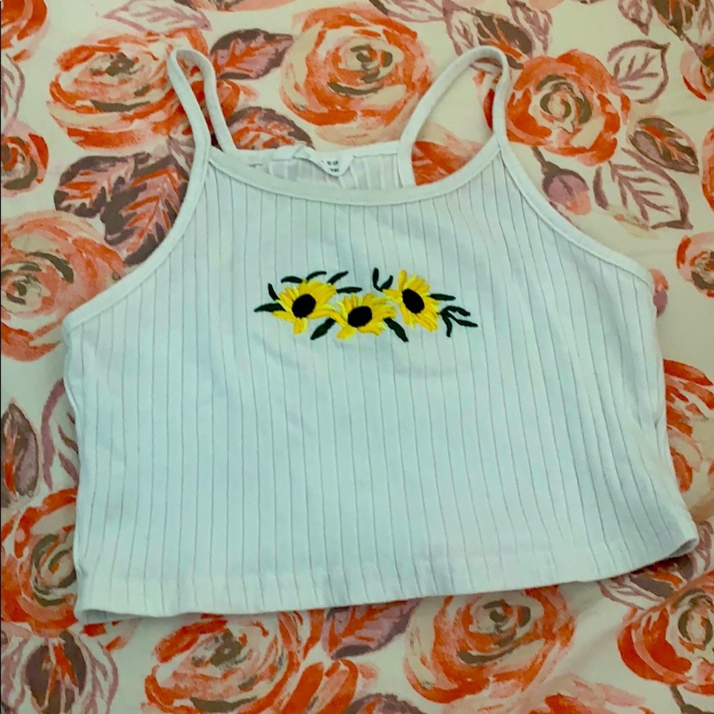 Cute white crop top